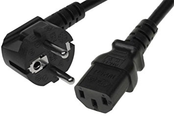 C13 Power Cord EU Type Plug, 180cm (PC-C13-EU-180CM) - The source for WiFi  products at best prices in Europe - wifi-stock.com