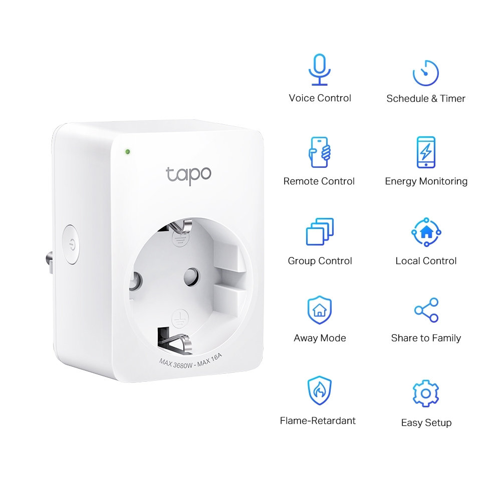 TP-Link Tapo P100 plug connected with WiFi Compatible with Alexa