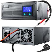 EXTRALINK 800VA 640W Pure Sine Wave Power Inverter - UPS backup power system, 12VDC (EL-PSW-INV-800-640-12)