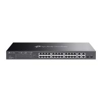 TP-LINK Omada 24-Port 10/100Mbps + 4-Port Gigabit Smart Switch with 24-Port PoE+ (SL2428P)